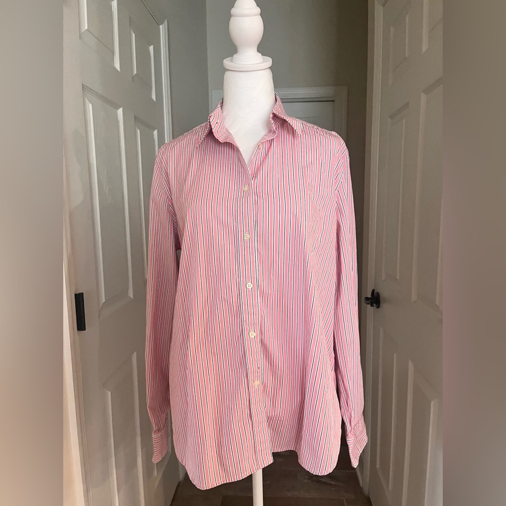 Ralph Lauren Pink Striped Casual Shirt